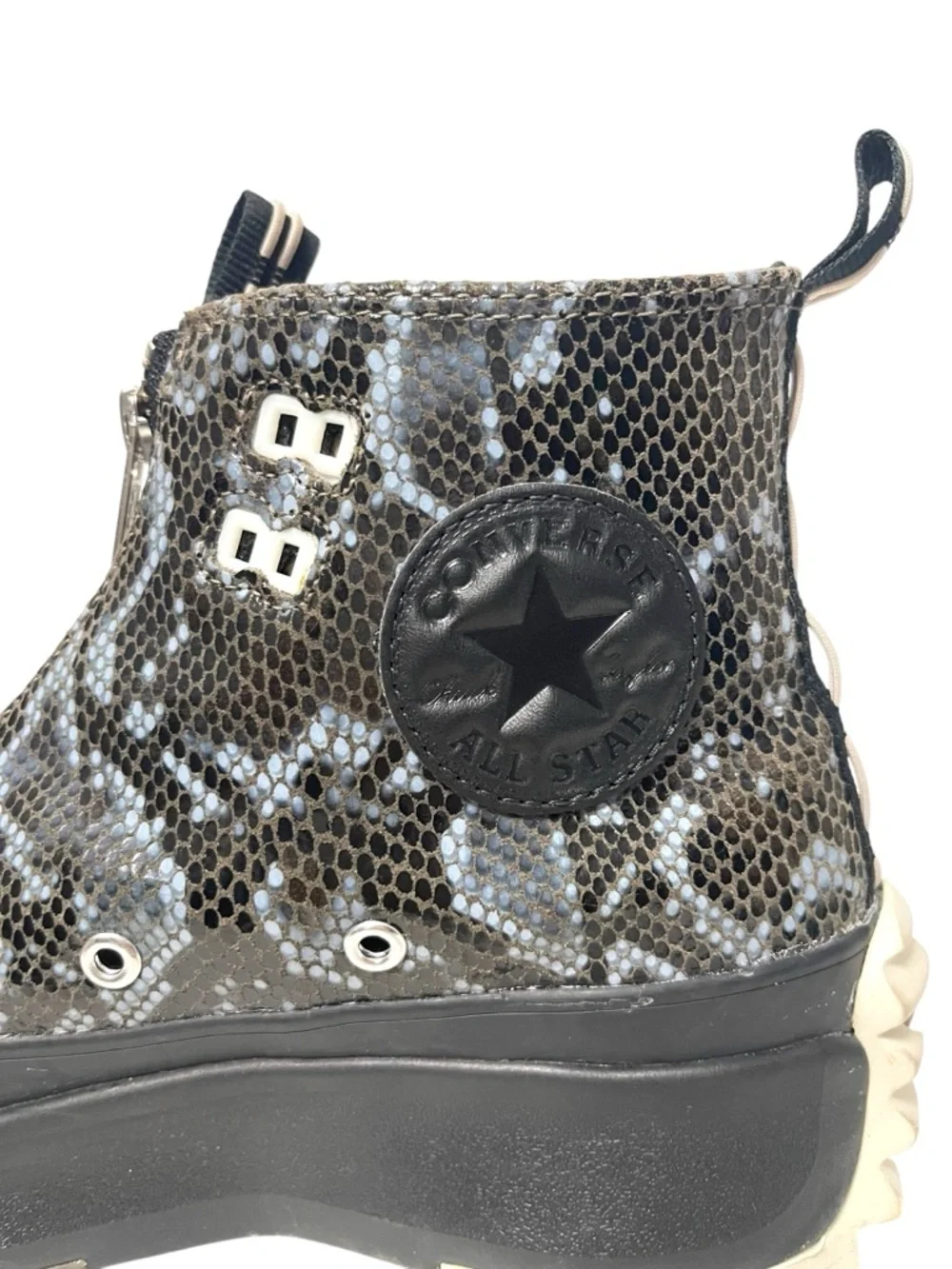 CONVERSE Run Star Hike Hi High Snakeskin Engine Smoke Sneakers 6 - Picture 7 of 9